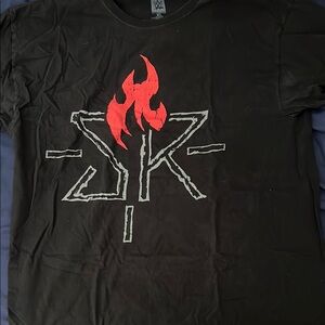 Black Seth Rollins WWE Burn it Down T-Shirt